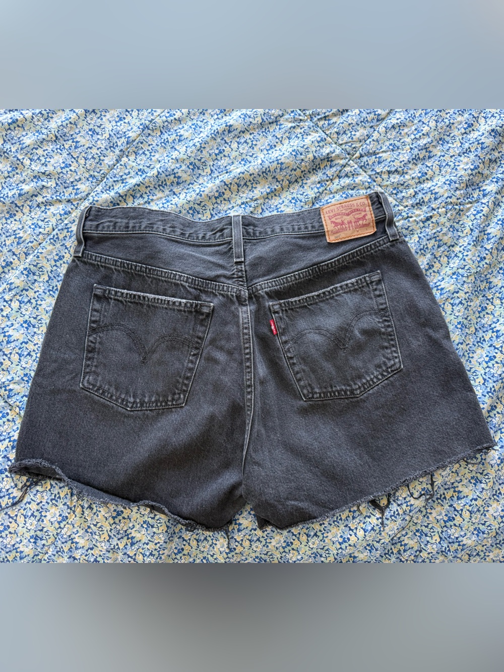 Levi's Women’s Black Denim Cutoff Shorts